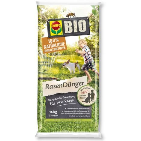 COMPO BIO Rasendünger 16 kg Naturrasendünger Biorasendünger organisch