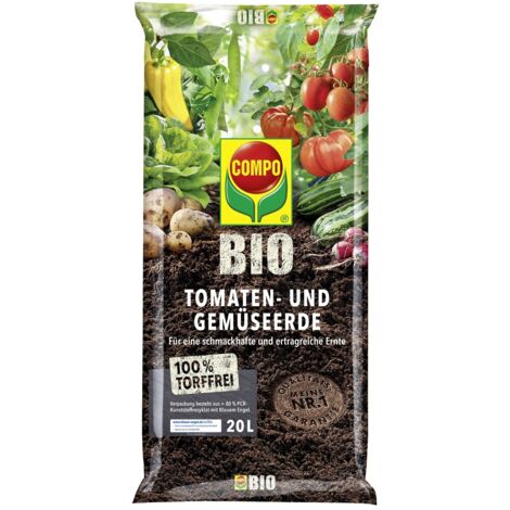 COMPO BIO Tomaten- und Gemüseerde torffrei 20 L