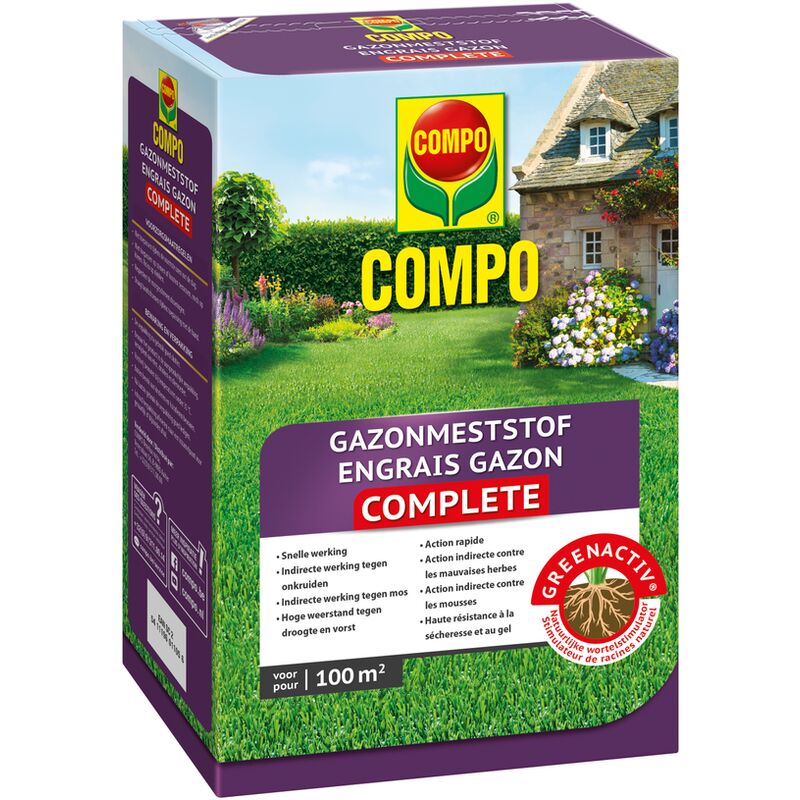 

fertilizantes de césped 4kg 100m² completa - Compo