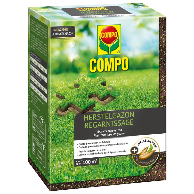 

Semillas de rebase de césped (100m²) 2kg - Compo