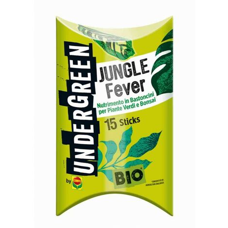 COMPO CONCIME IN BASTONCINI PER PIANTE VERDI E BONSAI UNDERGREEN JUNGLE FEVER 15PZ