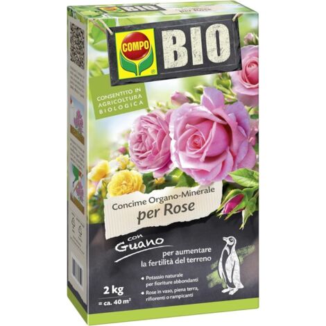 COMPO - Concime per rose con guano del Perù - 2 kg