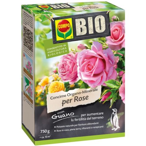 COMPO - Concime per rose con guano del Perù - 750 gr