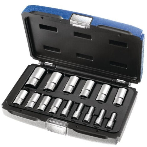 Compo douilles Longues 3/8'-15 Pcs (boite de 15 pieces) - Expert