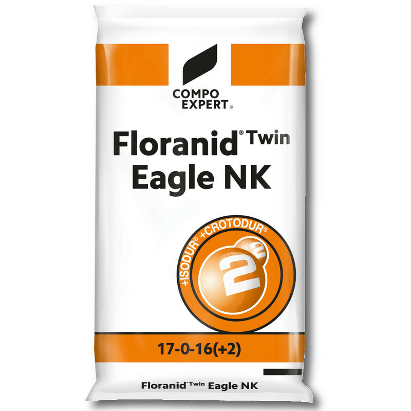 COMPO EXPERT Engrais à gazon Floranid Twin Eagle NK 25 kg, engrais à long terme