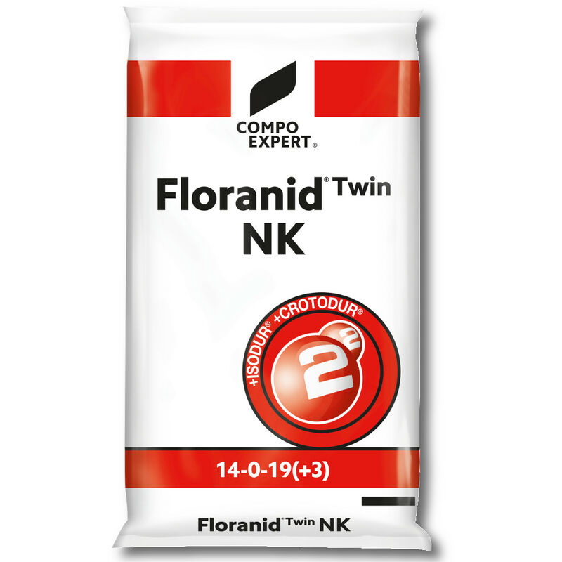 Engrais pour gazon Floranid Twin nk 25 kg engrais professionnel à long terme - Compo Expert