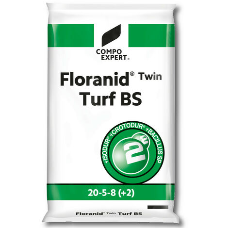 COMPO EXPERT Floranid Twin Turf BS 25 kg engrais professionnel, engrais longue durée
