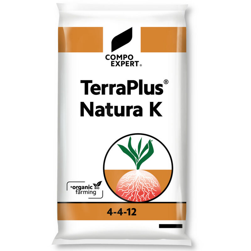 TerraPlus Natura k 25 kg légumes, pépinières, fruits, vin, tabac, aménagement paysager - Compo Expert