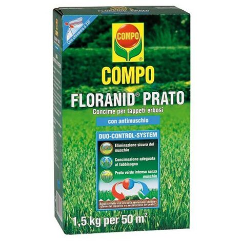 SOLFATO DI FERRO RINVERDENTE CONCIME PRATO FERTILIZZANTE ANTIMUSCHIO 1kg /  5kg