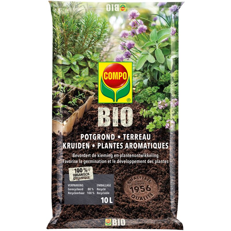 

Suelo plantas aromáticas orgánicas 10L - Compo
