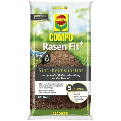 COMPO Rasen Fit+ 5in1 Keimsubstrat 20l für 10m²