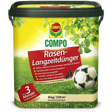 COMPO Rasendünger mit Langzeitwirkung 8 kg für 300 m²