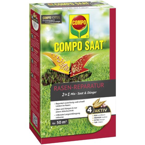 COMPO RasenReparaturMix Samen&Dünger 1,2kg für 50m²