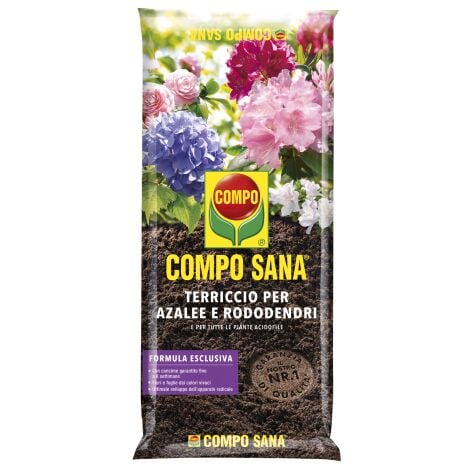 Compo SANA AZALEE RODODENDRI Terra Terriccio substarto concimato Turbo Radici 20 LT