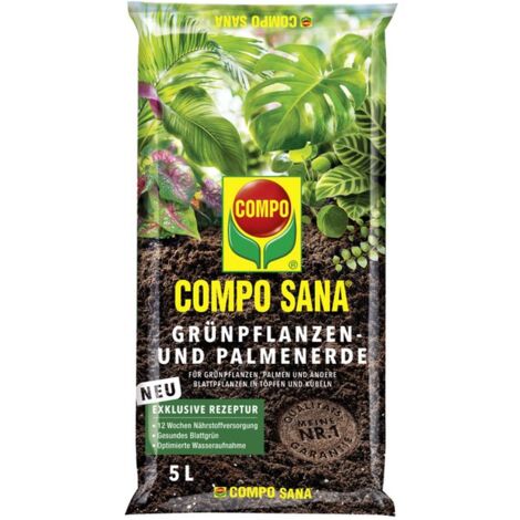 COMPO SANA® Grünpflanzen- und Palmenerde - 5 Liter