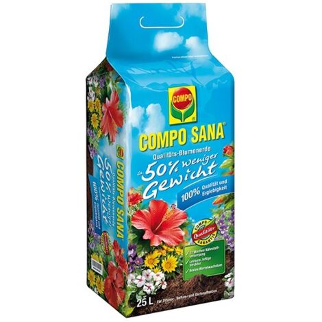 COMPO SANA Terreau 25 l, 50% allégé