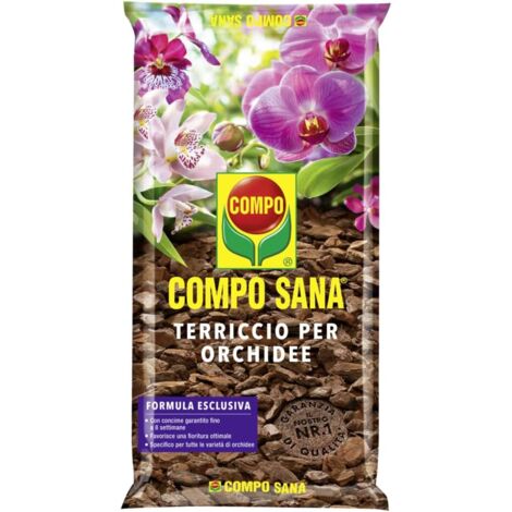 Compo Sana Terriccio Per Orchidee, Per Una Fioritura Ottimale, 5 L, Trasparente