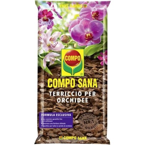 Compo Sana Terriccio Per Orchidee, Per Una Fioritura Ottimale, 5 L, Trasparente
