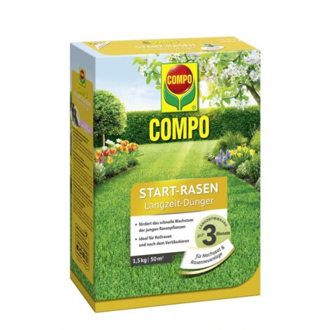 COMPO Start-Rasen Langzeit-Dünger 1,5kg für 50m²