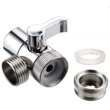 Componentes de ducha de mano, adaptador desviador, sistema de ducha, grifo de lavabo de repuesto para cocina o baño, M22 x M24
