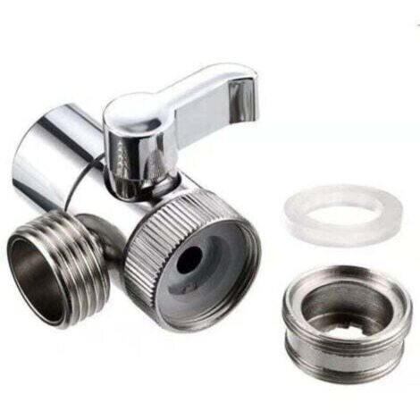 Componentes de ducha de mano, adaptador desviador, sistema de ducha, reemplazo de grifo de lavabo para cocina o baño, M22 x M24