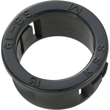 COMPONENTI TRU TC-SBR19M203 MAX. TERMINALI 15.8 MM SPESSORE PIASTRA (MAX) 3.2 MM POLIAMMIDE NERO 100 PZ.