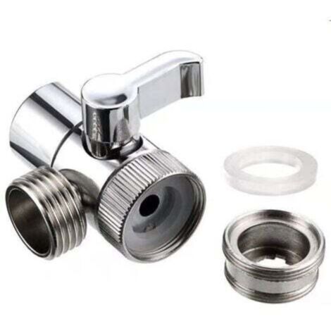 Composants de douchette, adaptateur de dérivation, système de douche, robinet de lavabo de remplacement pour cuisine ou salle de bain, M22 x M24