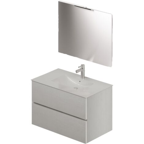 Composición de baño de 80 en color Blanco Al 54x81x46cm