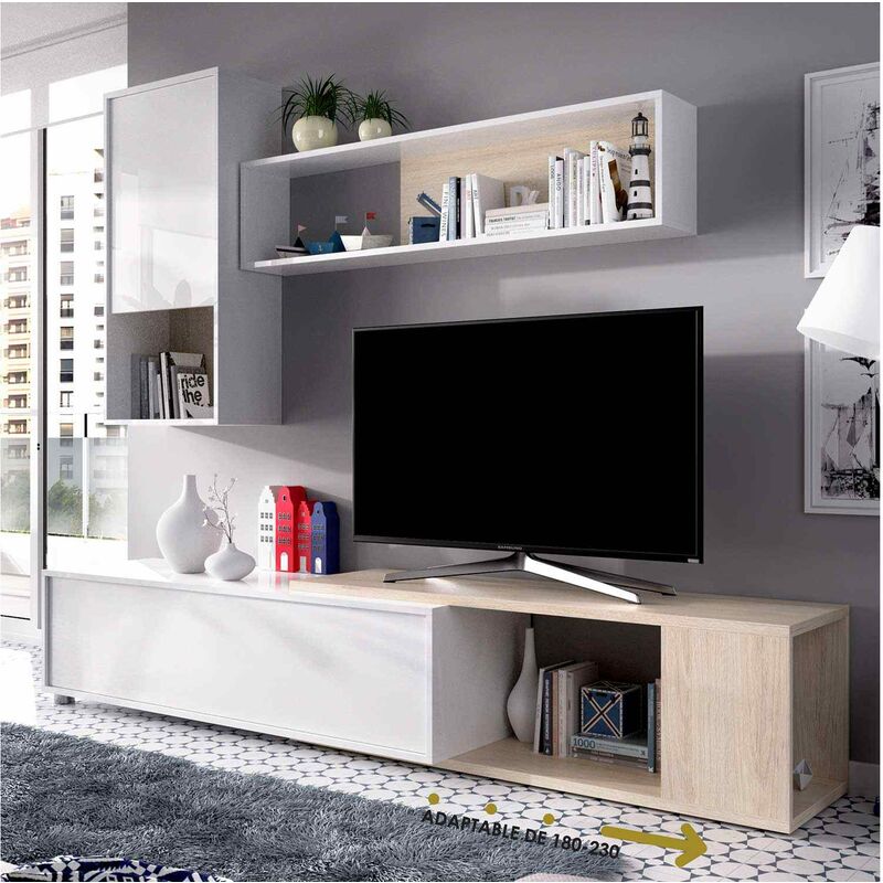 

Composición De Salon Besta Ancho: Mueble Tv : 130 Cm ; 180 Cm || Estanteria: