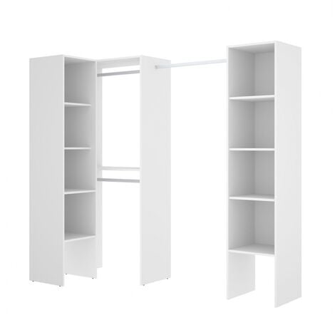 Home Heavenly® - Vestidor abierto EDITH con estantes, cajones y barras para  colgar. Armario sin puertas