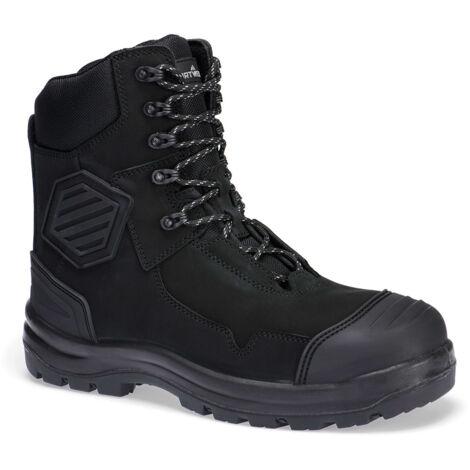 Composite Leather Shin Boot S3s Hro Fo Sc Hi Ci An Lg Sr - Taille 46 - Noir - Portwest