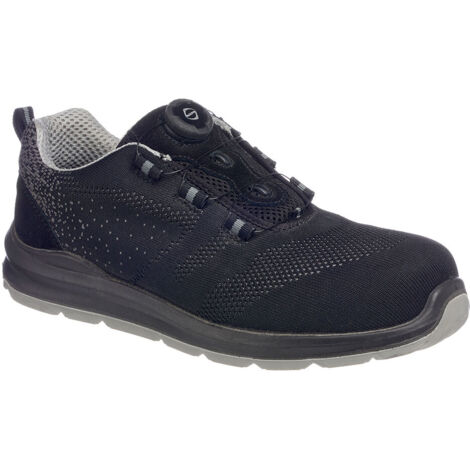 Compositelite Wire Lace Safety Trainer Knit S1P - Taille 44 - Noir/Gris - PORTWEST - FT08BGY44