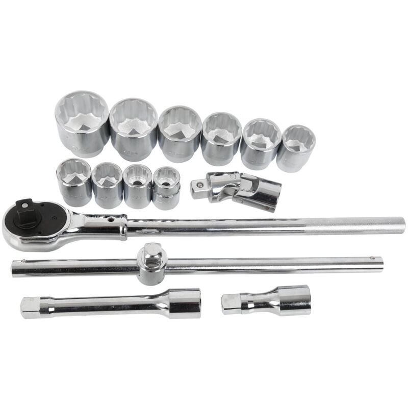 Composition cliquet+10 douilles 12 pans 3/4' 22-50mm - om 2355BL Clas Equipements