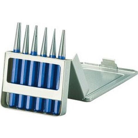 Composition de chasse-pointes dans coffret en tôle d'acier