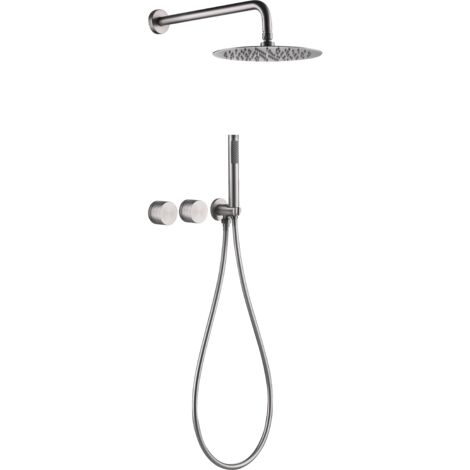 COMPOSITION DE DOUCHE SC54 EN LAITON NICKEL BROSSÉE COLLECTION Eas