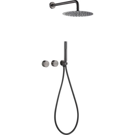 Composition de douche SC64 en laiton gun black collection Permesse