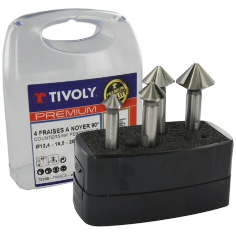 Composition de fraises à noyer HSSE5 PERFECTCUT - Coffret.ABS 4PC D12.4A25 - TIVOLY