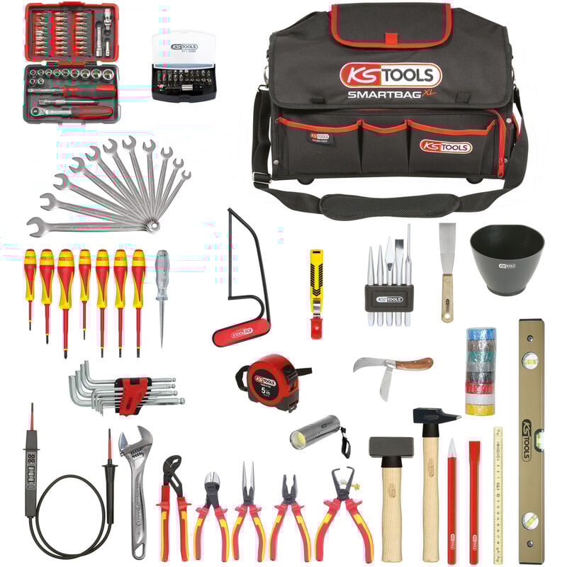 Kstools - ks Tools - Composition d'outils électricien en sac smartbag - 138 pièces - 117.0138
