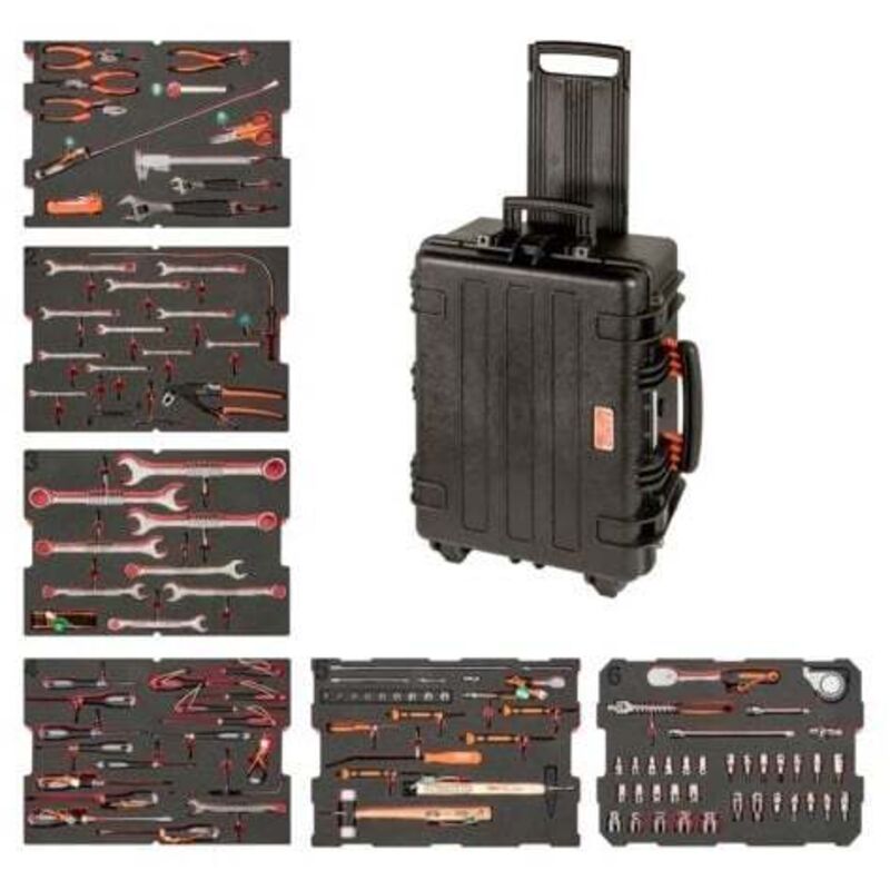 Bahco - Kit d'outils standard pr éoliennes dans mallette rigide usage intensif - 114 pc