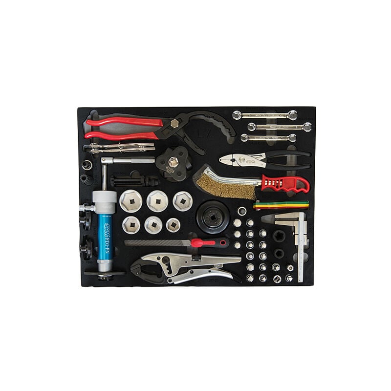 Sam Outillage - Composition entretien vidange freinage 47 outils en module mousse 3/3 sam - CP-47M