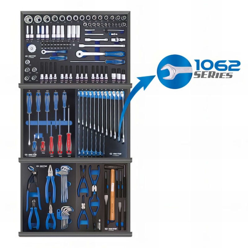 King Tony - Composition evawave pour servante - 155 pcs - Compo 1