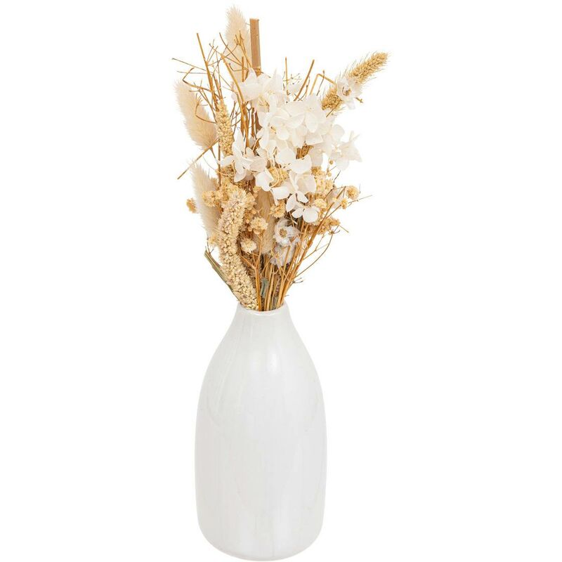 Composition fleurs séchées H25cm avec vase Atmosphera créateur d'intérieur
