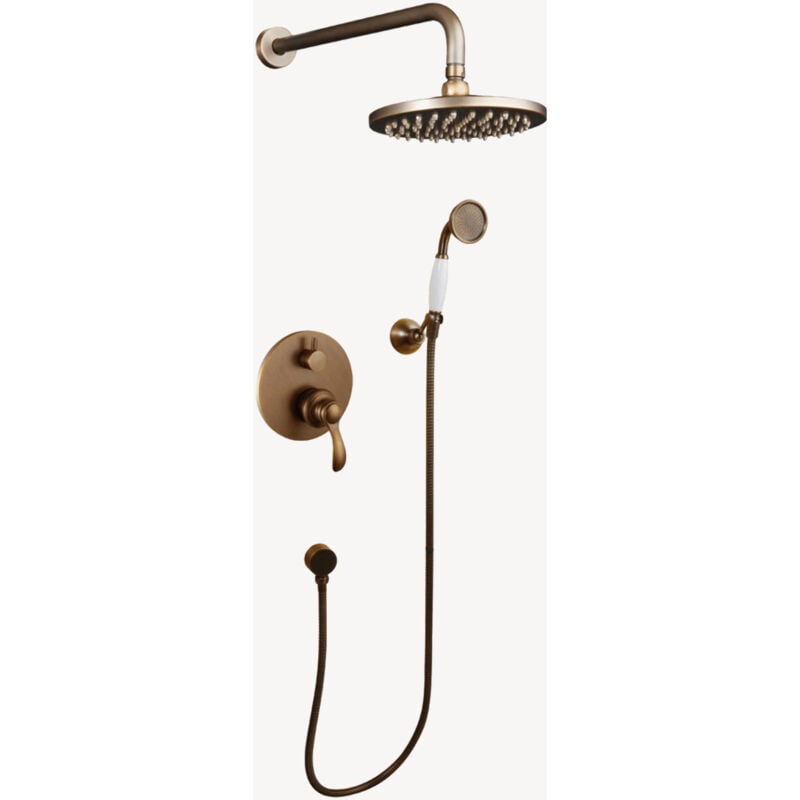 Kroos ® - Composition mitigeur de douche encastrée Bronze - Erbe