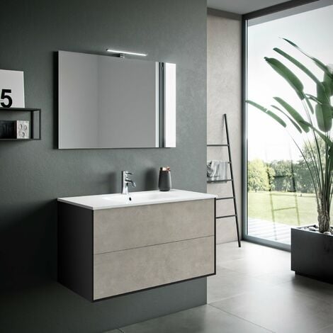 Set bagno Plain nero ceramica