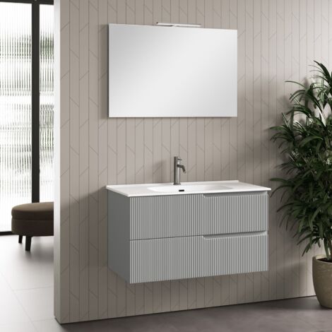 Composizione 4 pezzi ZIP grigio opaco