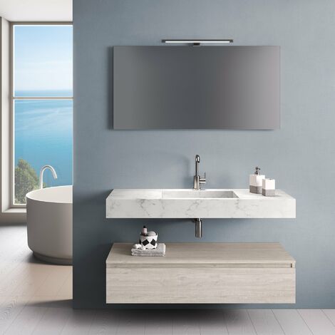 Set da bagno in marmo naturale onice bianco portasapone di lusso