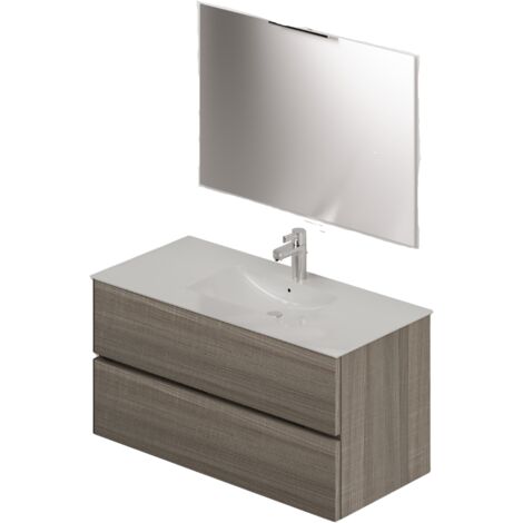 Composizione bagno da 100 colore Olmo H54x101x46cm