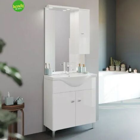 Baden Haus - Mobile da Bagno 85 cm Gemma Bianco