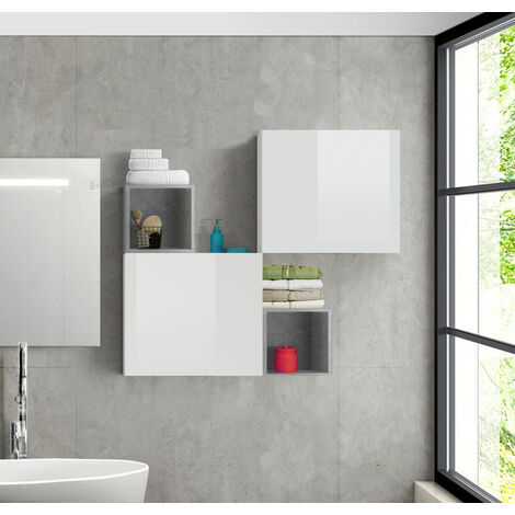 Acquista Sanitec Mensole a cubo da parete Set di 2 pz componibile vari  colori mod. Q-bis Maxi in Offerta a 52.3€ su BricoNow