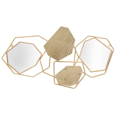 Composizione decorativa da parete con specchi per salotti e camere da letto